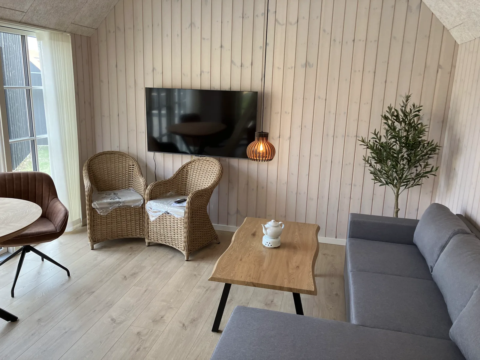 Annekset med tv og plads til fire — og eget tekøkken